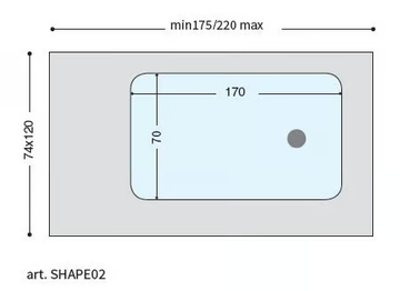SHAPE 02 - Rectangular bathtub by LASA IDEA - view 3